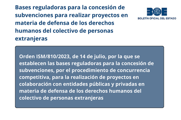 Ayudas y subvenciones. Bases reguladoras